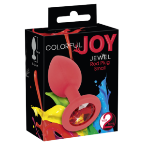 Anální kolíček Colorful Joy Jewel Red Plug sm