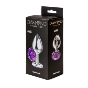 Anální kolík Lola Games Diamond Sparkle Large fialový