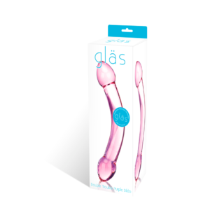 Glas - Double Trouble Purple Glass Dildo