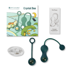 Magic Motion - Crystal Duo Smart Kegel Vibrator with Weight Set